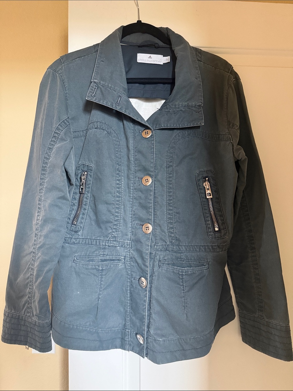 Stella McCartney for Adidas Women's Slate Blue Utility Jacket